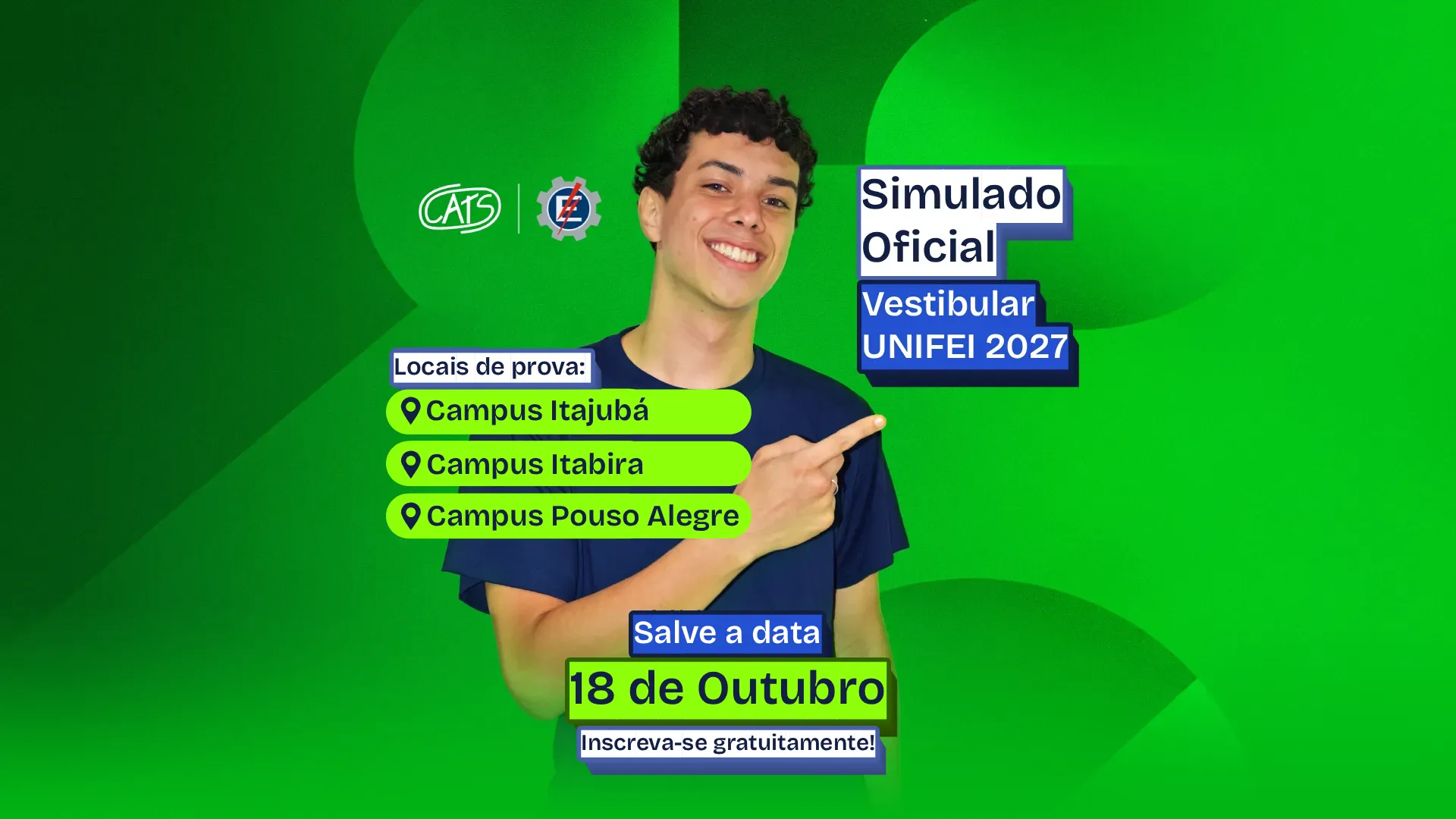 Simulado Oficial Vestibular UNIFEI 2027: gratuito, dia 18 de outubro